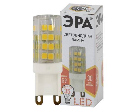 Лампа светодиодная Эра G9 3,5W 2700K LED JCD-3,5W-CER-827-G9 Б0027861
