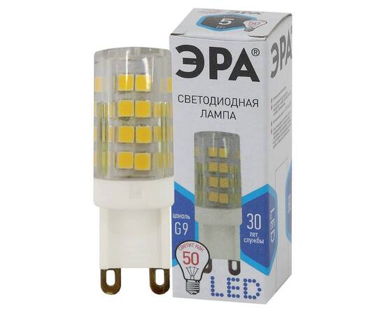 Лампа светодиодная Эра G9 5W 4000K LED JCD-5W-CER-840-G9 Б0027864