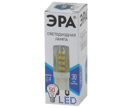 Лампа светодиодная Эра G9 5W 4000K LED JCD-5W-CER-840-G9 Б0027864, изображение 3