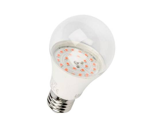 Лампа светодиодная для растений (09645) Uniel E27 9W прозрачная LED-A60-9W/SP/E27/CL ALM01WH, изображение 4