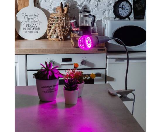 Лампа светодиодная для растений (09645) Uniel E27 9W прозрачная LED-A60-9W/SP/E27/CL ALM01WH, изображение 5