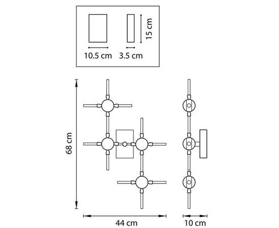 Настенный светодиодный светильник Lightstar Bergamo 745647, изображение 3