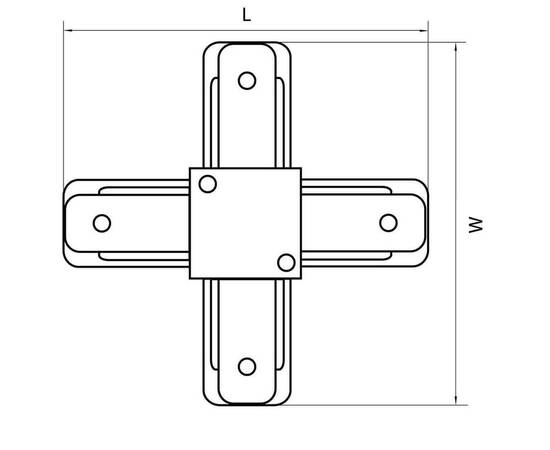 Коннектор X-образный Lightstar Barra 502147, изображение 2