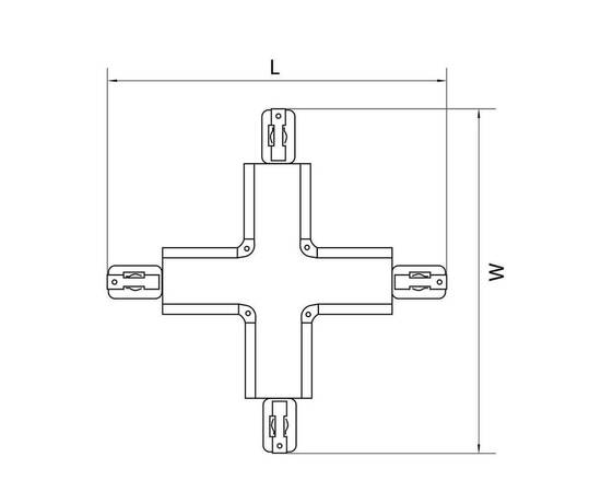 Коннектор X-образный Lightstar Barra 504147, изображение 3