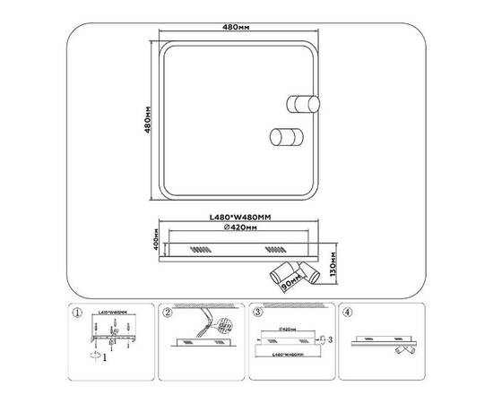 Потолочная люстра Ambrella Light Comfort LineTech FL5114, изображение 11