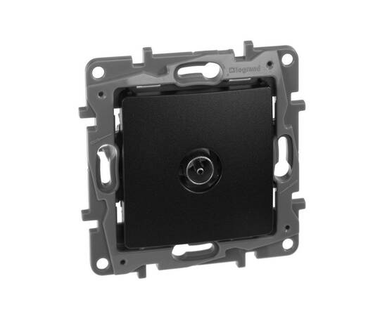 Розетка TV/SAT простая 0-2400 мГц, антрацит