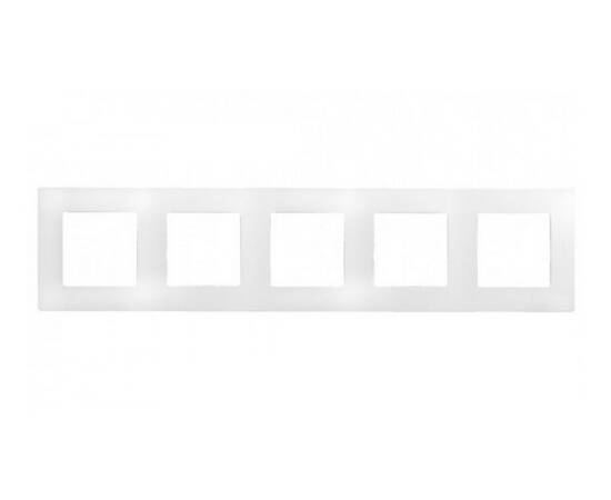 Рамка 5-постовая Legrand Etika белая 672505