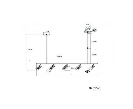 Подвесная люстра Kink Light Кайко 07615-5,19, изображение 2