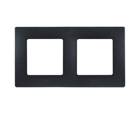 Рамка 2-постовая Legrand Etika антрацит 672582
