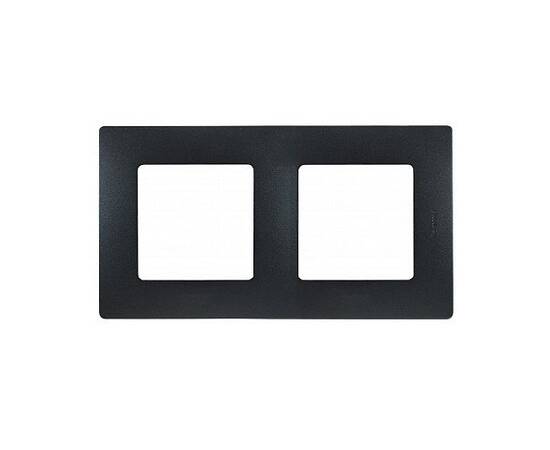 Рамка 2-постовая Legrand Etika антрацит 672582, изображение 2
