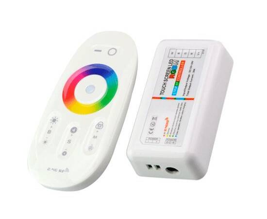 General контроллер для св/д ленты 12V RGB+W с радиопульт. GDC-RGBW-288-R-IP20-12 511801