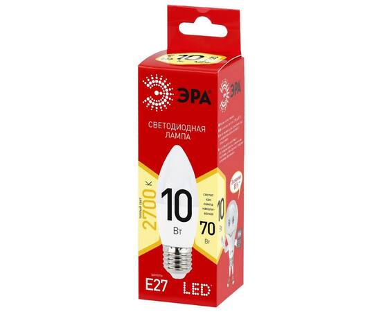 Лампа светодиодная Эра E27 10W 2700K LED B35-10W-827-E27 R Б0052377, изображение 3