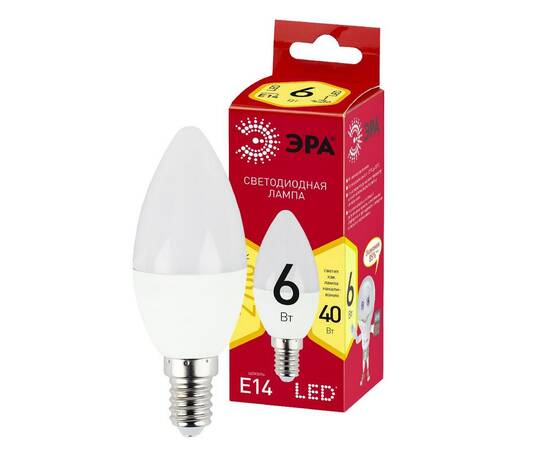 Лампа светодиодная Эра E14 6W 2700K LED B35-6W-827-E14 R Б0052383