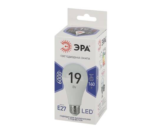 Лампа светодиодная Эра E27 19W 6000K LED A65-19W-860-E27 Б0031704, изображение 4