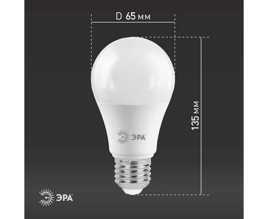 Лампа светодиодная Эра E27 21W 2700K LED A65-21W-827-E27 Б0035331, изображение 6