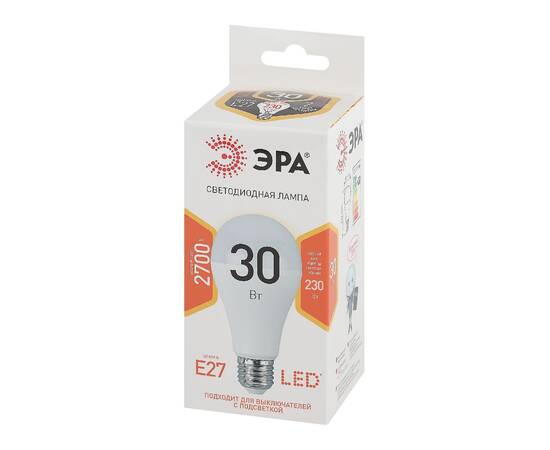 Лампа светодиодная Эра E27 30W 2700K LED A65-30W-827-E27 Б0048015, изображение 6