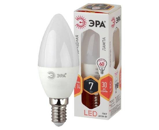 Лампа светодиодная Эра E14 7W 2700K LED B35-7W-827-E14 Б0020538