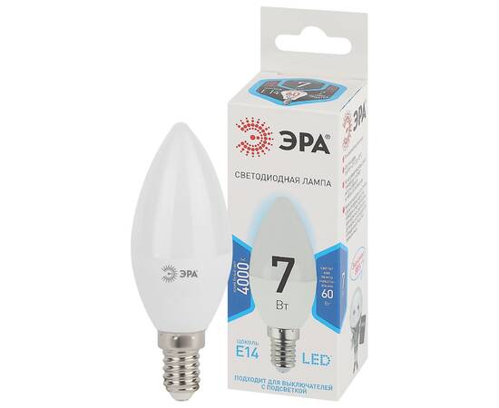 Лампа светодиодная Эра E14 7W 4000K LED B35-7W-840-E14 Б0020539, изображение 2