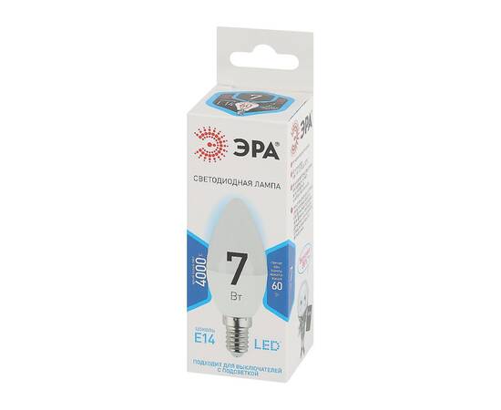 Лампа светодиодная Эра E14 7W 4000K LED B35-7W-840-E14 Б0020539, изображение 3