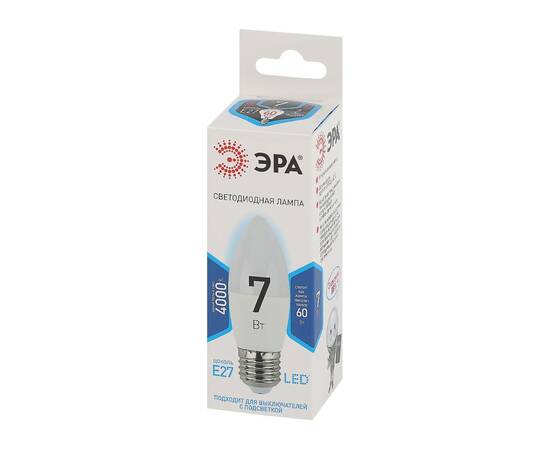Лампа светодиодная Эра E27 7W 4000K LED B35-7W-840-E27 Б0020540, изображение 3