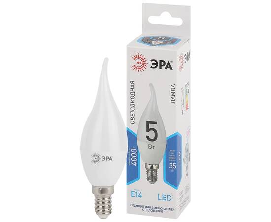 Лампа светодиодная Эра E14 5W 4000K LED BXS-5W-840-E14 Б0027968, изображение 2