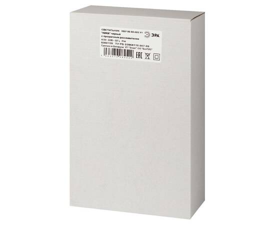 Садово-парковый светильник Эра НБУ 06-60-003 У1 черный прозр. Б0061159, изображение 6