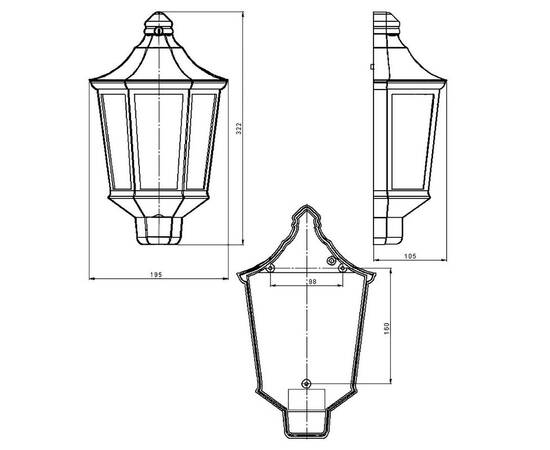Садово-парковый светильник Эра НБУ 06-60-003 У1 черный прозр. Б0061159, изображение 7