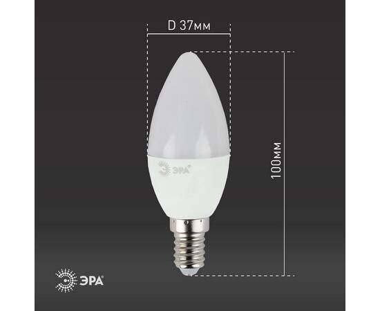 Лампа светодиодная Эра E14 9W 4000K LED B35-9W-840-E14 Б0027970, изображение 5