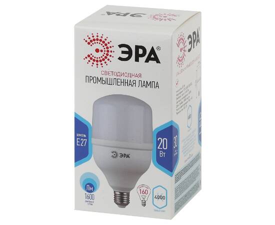 Лампа светодиодная Эра E27 20W 4000K LED POWER T80-20W-4000-E27 Б0027001, изображение 4