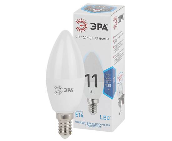 Лампа светодиодная Эра E14 11W 4000K LED B35-11W-840-E14 Б0032982