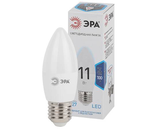 Лампа светодиодная Эра E27 11W 4000K LED B35-11W-840-E27 Б0032983