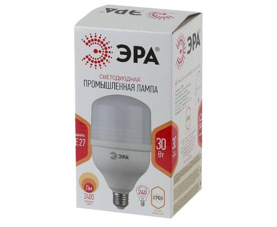 Лампа светодиодная Эра E27 30W 2700K LED POWER T100-30W-2700-E27 Б0027002, изображение 4