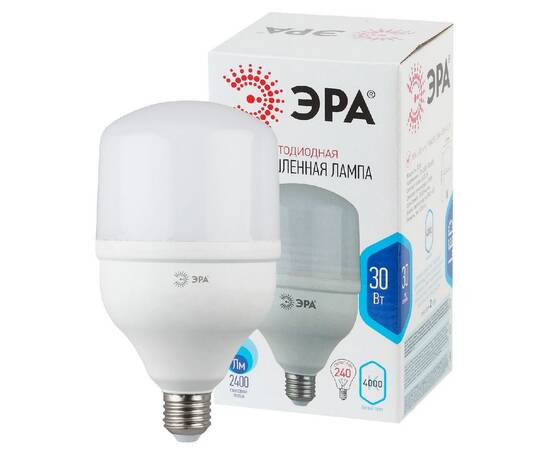 Лампа светодиодная Эра E27 30W 4000K LED POWER T100-30W-4000-E27 Б0027003