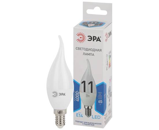 Лампа светодиодная Эра E14 11W 4000K LED BXS-11W-840-E14 Б0032993, изображение 2