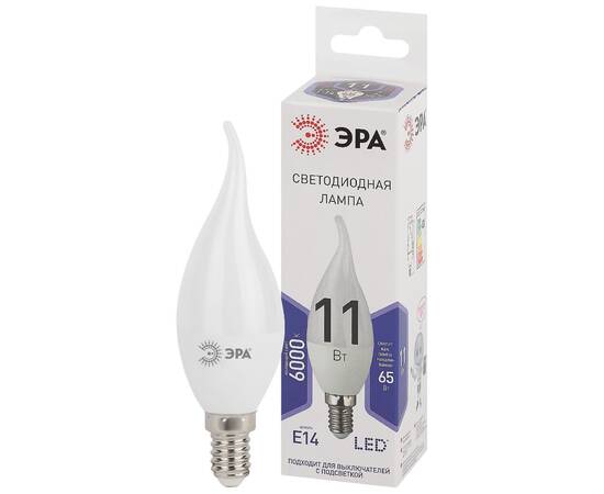 Лампа светодиодная Эра E14 11W 6000K LED BXS-11W-860-E14 Б0032994, изображение 2