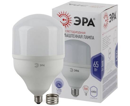 Лампа светодиодная Эра E40 65W 6500K LED POWER T160-65W-6500-E27/E40 Б0027924