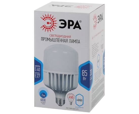 Лампа светодиодная Эра E27 85W 4000K LED POWER T140-85W-4000-E27/E40 Б0032087, изображение 4