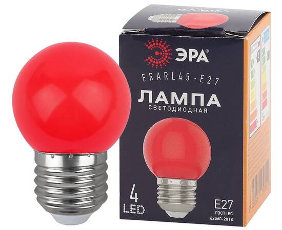 Лампа светодиодная Эра E27 1W 3000K ERARL45-E27 Б0049575