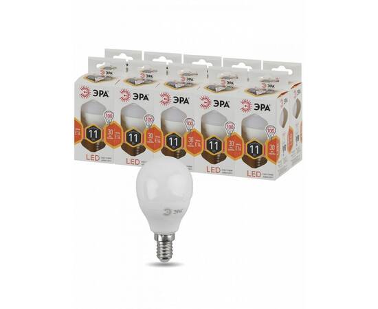 Лампа светодиодная Эра E14 11W 2700K LED P45-11W-827-E14 Б0032986, изображение 5