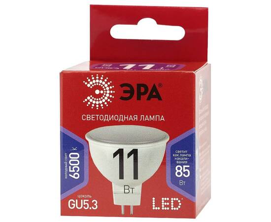 Лампа светодиодная Эра GU5.3 11W 6500K LED MR16-11W-865-GU5.3 R Б0045347, изображение 2
