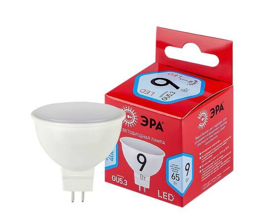 Лампа светодиодная Эра GU5.3 9W 4000K LED MR16-9W-840-GU5.3 R Б0050199, изображение 2