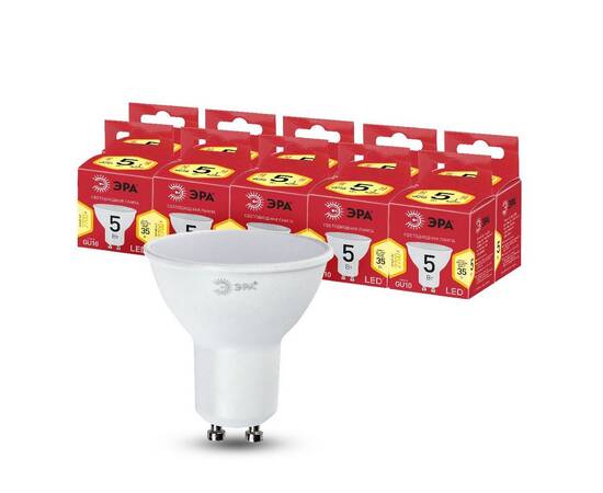 Лампа светодиодная Эра GU10 5W 2700K LED MR16-5W-827-GU10 R Б0051852, изображение 4