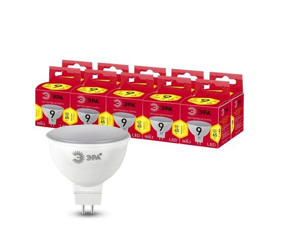 Лампа светодиодная Эра GU5.3 9W 2700K LED MR16-9W-827-GU5.3 R Б0054239, изображение 5