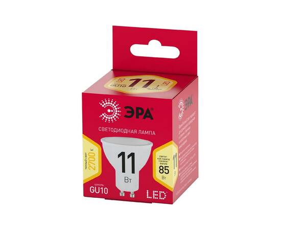 Лампа светодиодная Эра GU10 11W 2700K LED MR16-11W-827-GU10 R Б0056065, изображение 2