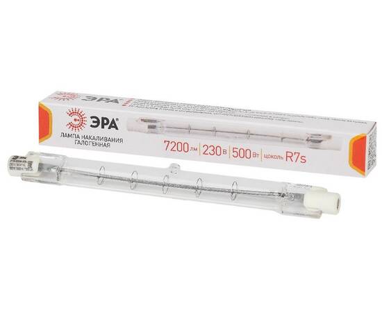 Лампа галогенная Эра R7S 500W 3000K J118-500W-R7s-230V Б0048495