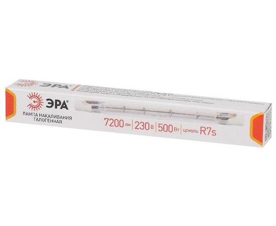 Лампа галогенная Эра R7S 500W 3000K J118-500W-R7s-230V Б0048495, изображение 3