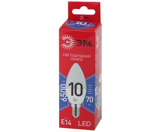 Лампа светодиодная Эра E14 10W 6500K LED B35-10W-865-E14 R Б0045337, изображение 4