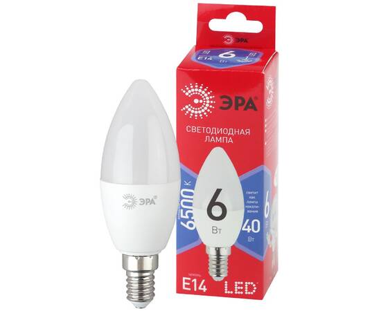 Лампа светодиодная Эра E14 6W 6500K LED B35-6W-865-E14 R Б0045339