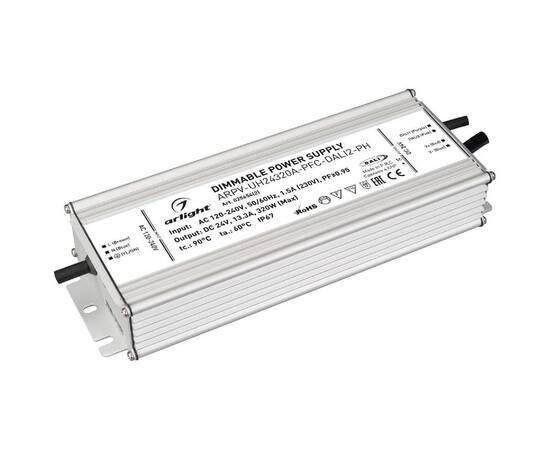 Блок питания Arlight ARPV-UH24320A-PFC-DALI2-PH (24V, 13.3A, 320W, IP67) 025654(2)