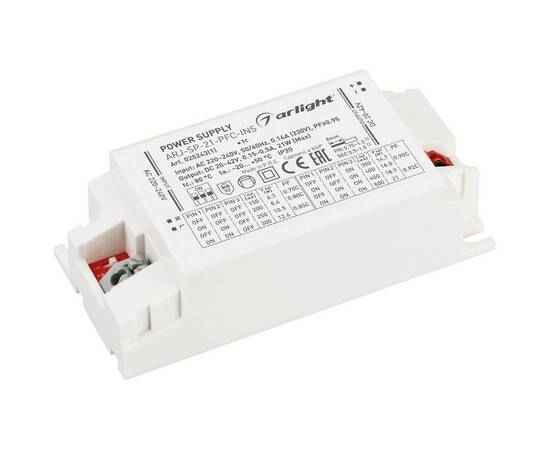 Блок питания Arlight ARJ-SP-21-PFC-INS (21W, 20-42V, 0.15-0.5A, IP20) 025243(1)